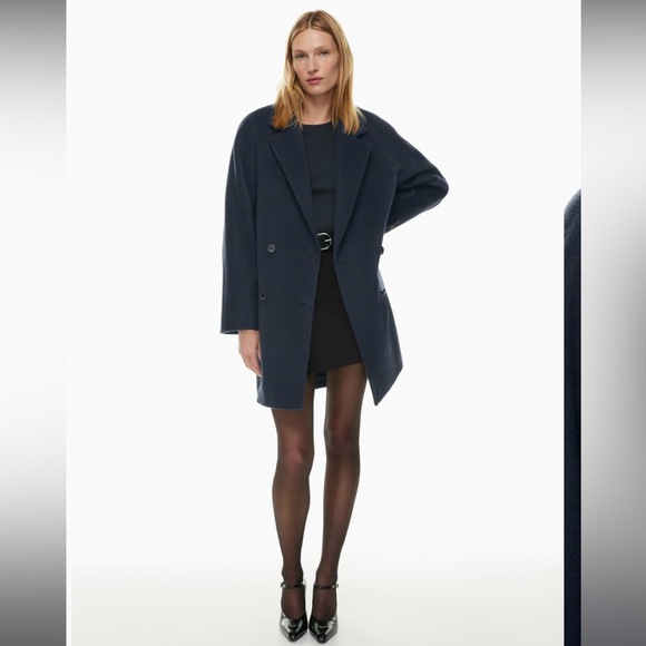 Aritzia babaton, the slouch coat mid lengths black - Picture 2 of 10